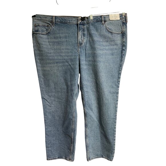 Abercrombie & Fitch Womens Mid Rise Straight Jeans Plus Size 24 Short - Picture 1 of 8